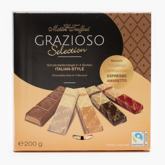 Bare de ciocolată cu 4 arome Grazioso Selections 200g