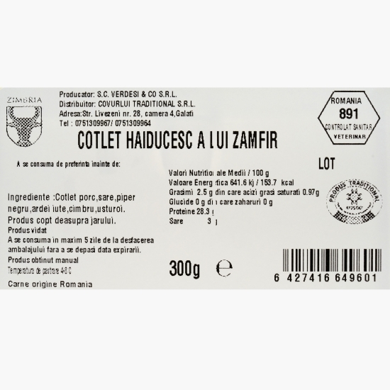 Cotlet haiducesc a lui Zamfir 300g