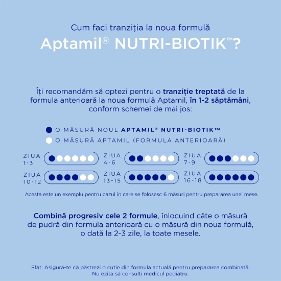 Lapte praf NUTRI-BIOTIK 2, 6-12 luni, Nutricia, 800g