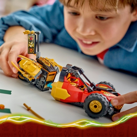 Vehiculele transformabile ale lui Kai și Cole, 71864 Ninjago, 394 piese, +7 ani