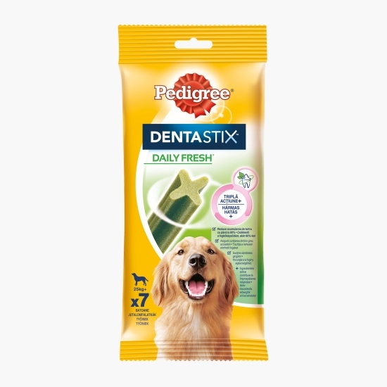 Batoane dentare pentru câini de talie mare, 7 buc, 270g, DentaStix Daily Fresh