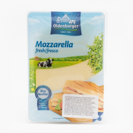 Brânză Mozzarella felii 200g