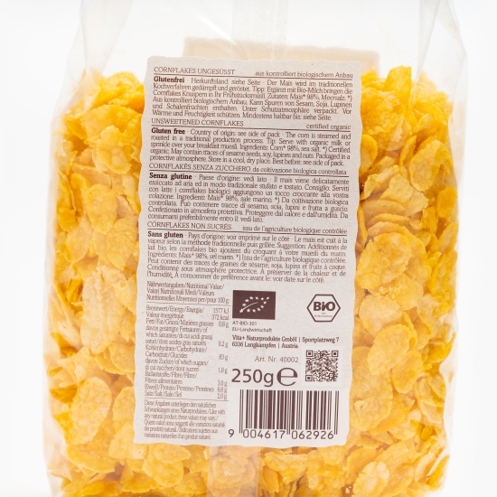 Cornflakes eco fără zahăr 250g