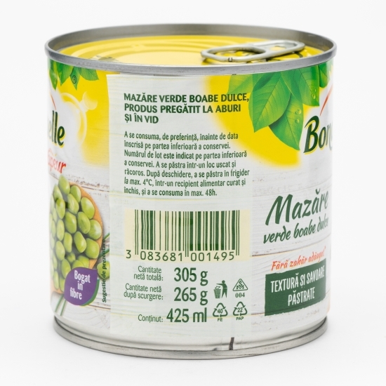Mazăre verde boabe dulce 305g