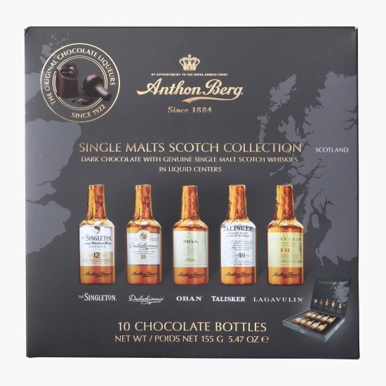 Bomboane de ciocolată cu whisky Single Malts Scotch Collection 155g