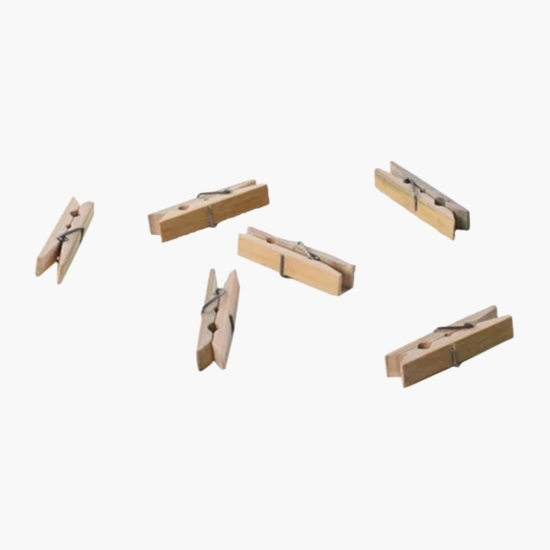 Cârlige rufe din bambus 20 bucăți