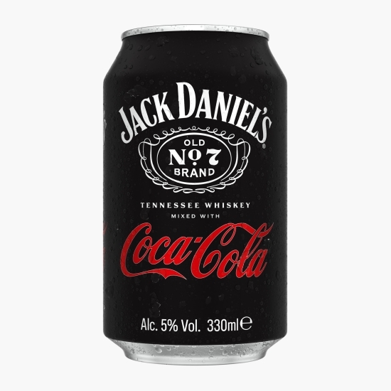 Whisky Jack Daniel's cu cola, doză, 5%, 0.33l