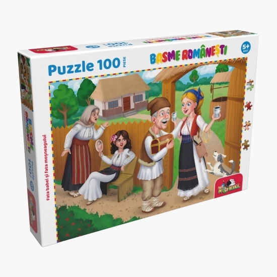 Puzzle Basme românești - Fata babei și fata moșneagului, 5+ ani