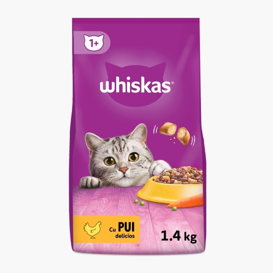 Hrană uscată pentru pisici adulte 1.4kg, cu pui