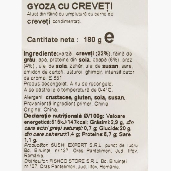 Gyoza cu creveți 180g