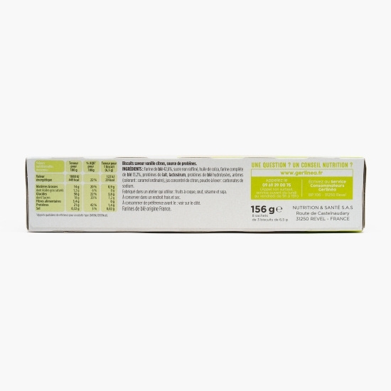 Biscuiți proteici cu lămâie și vanilie 156g