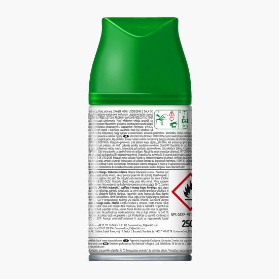 Rezervă odorizant cameră Fructul Pasiunii și Mango Tropical 250ml