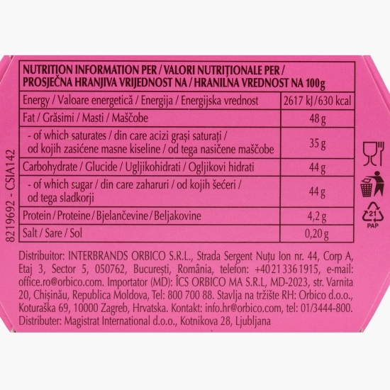 Bomboane cu ciocolată albă și căpșuni, 15 buc, 200g