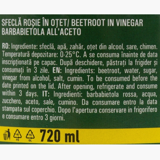 Sfeclă roșie rondele 700g