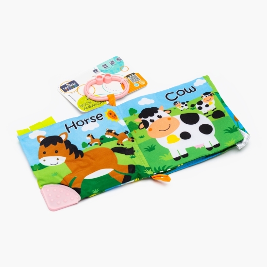 Cărticică interactivă pentru bebeluși, Ferma Animalelor, 0+ luni