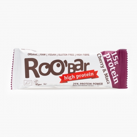 Baton proteic eco cu cireșe și maca 60g