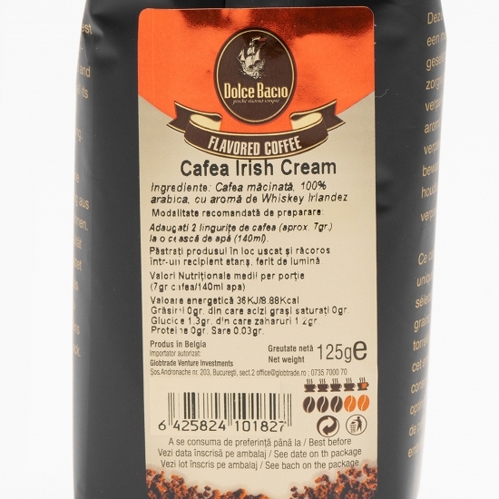 Cafea măcinată cu aromă Irish Cream 125g