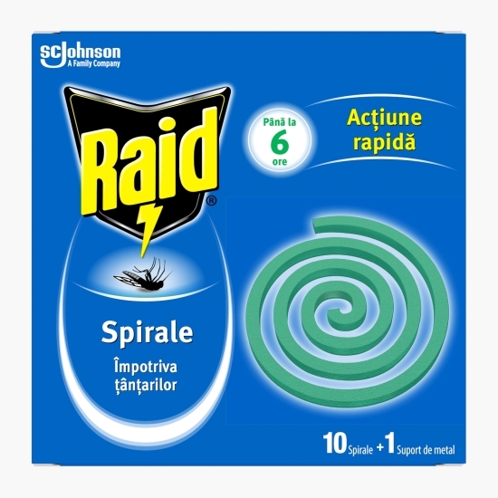 Spirale împotriva țânțarilor + suport de metal 10 buc