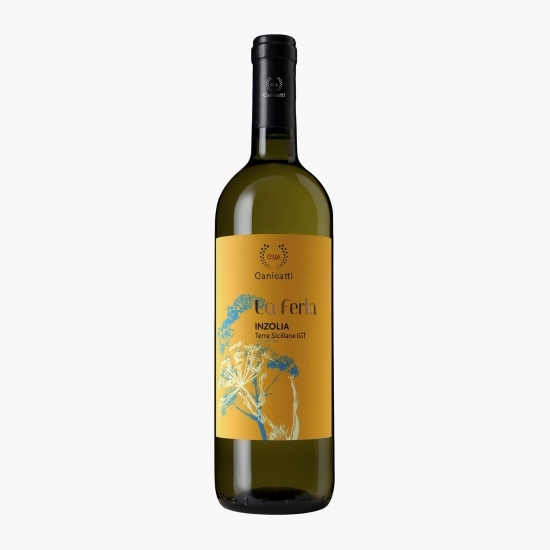 Vin alb sec Inzolia, 12.5%, 750ml