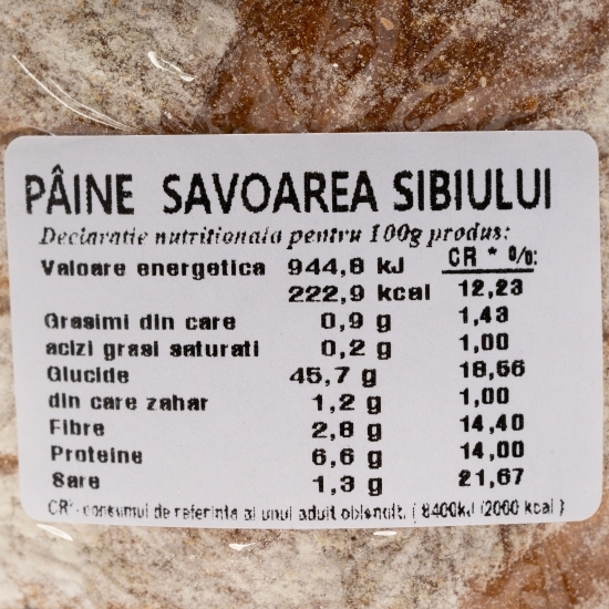 Pâine Savoarea Sibiului 800g