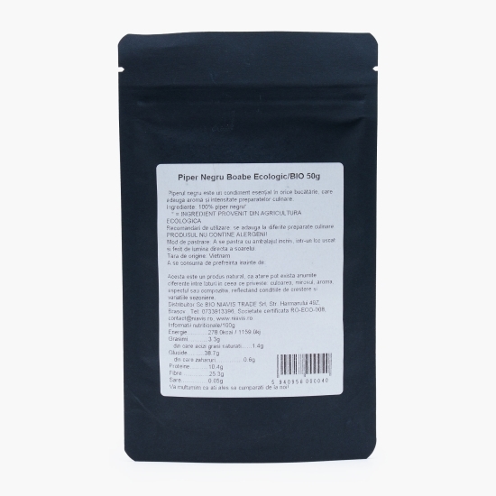 Piper negru ECO, boabe 50g