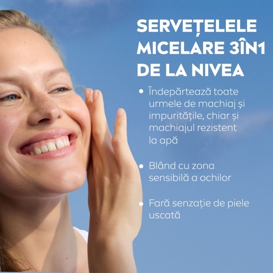 Șervețele demachiante micelare 3în1 25 buc