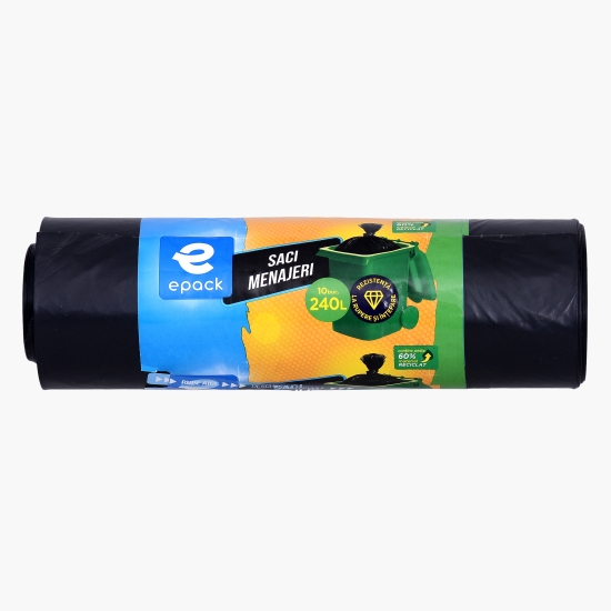 Saci menajeri LDPE 240l 10 buc