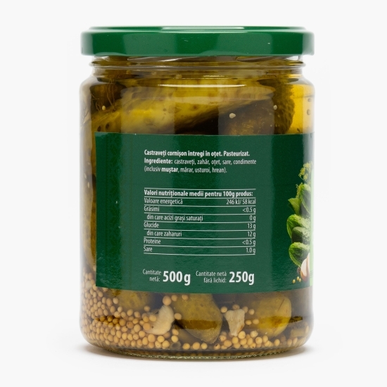 Castraveți cornișon în oțet 500g