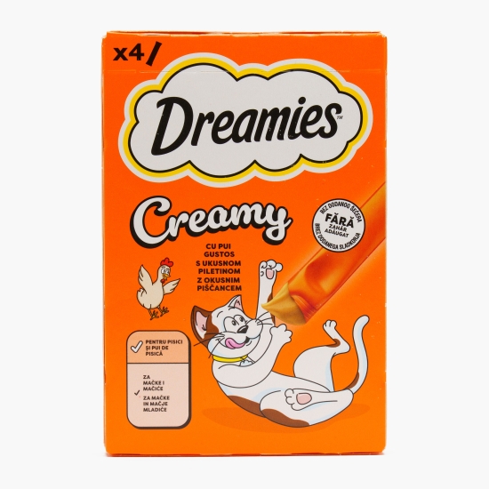 Recompense pentru pisici 4x10g, Creamy cu pui