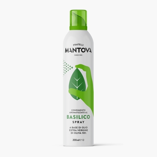 Ulei de măsline extravirgin cu aromă de busuioc, spray 200ml
