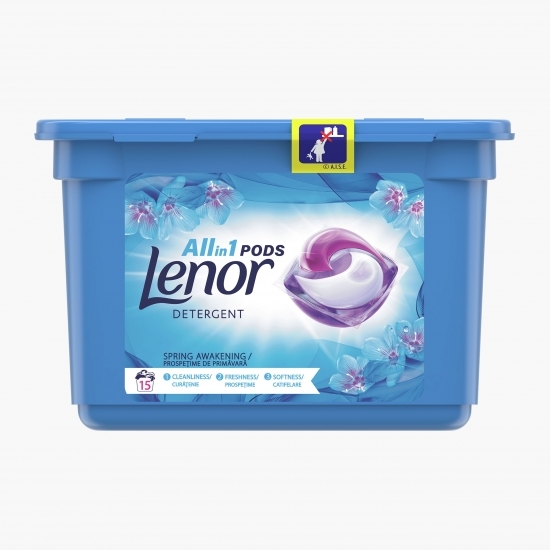 Detergent de rufe capsule All in One Spring Awakening, 15 spălări