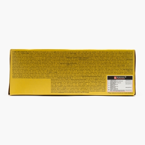 Hrană umedă pentru pisici Pate Mousse Gourmet Gold, 12x85g, mix de arome (ton, curcan, ficat și vită)