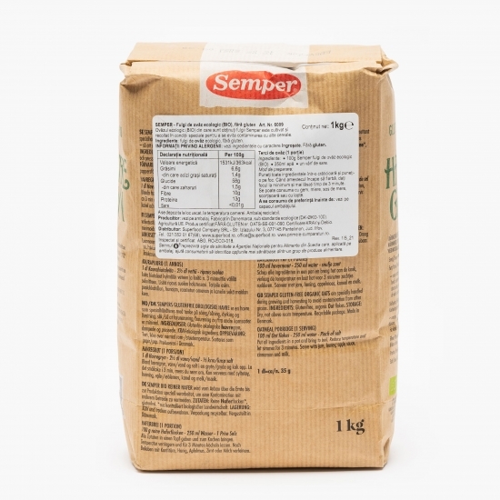 Fulgi de ovăz eco fără gluten 1kg