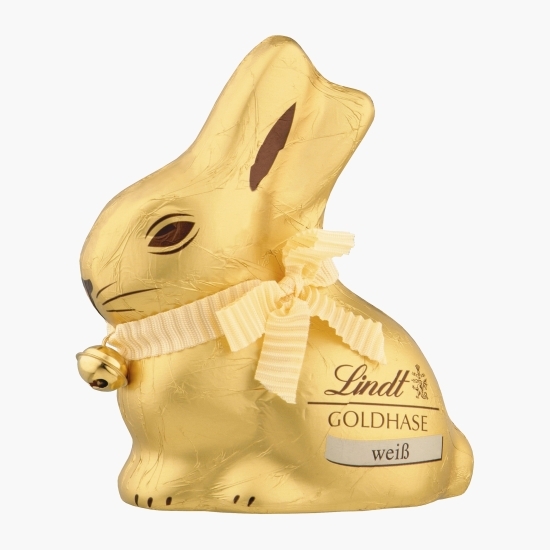 Iepuraș auriu de ciocolată albă de Paște 100g