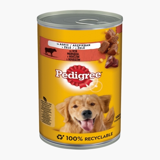  Hrană umedă pentru câini adulți, 400g, cu vită în aspic