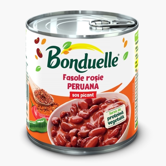 Fasole roșie cu sos picant Peruana 430g