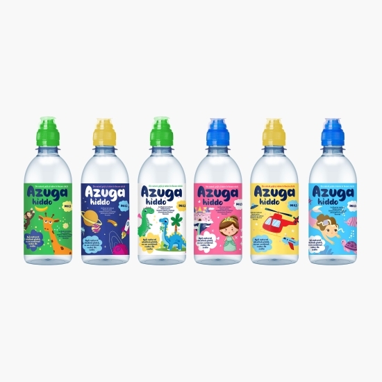 Apă natural alcalină plată Kiddo, 330ml, diverse modele