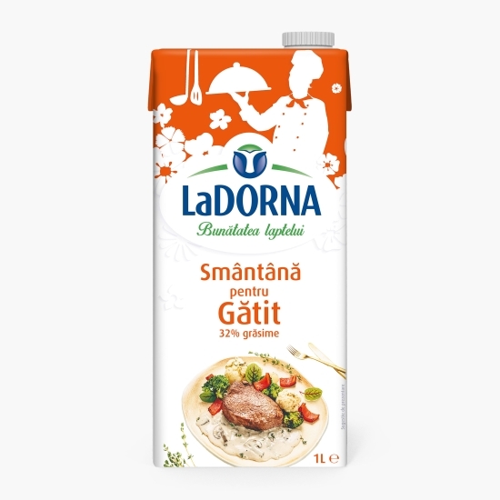Smântână lichidă UHT pentru gătit 32% grăsime 1l