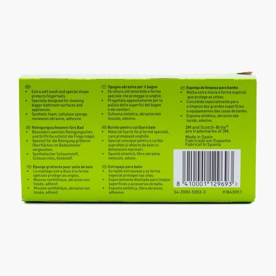 Burete curățare baie, cu protecție pentru unghii, XXL, 1 buc