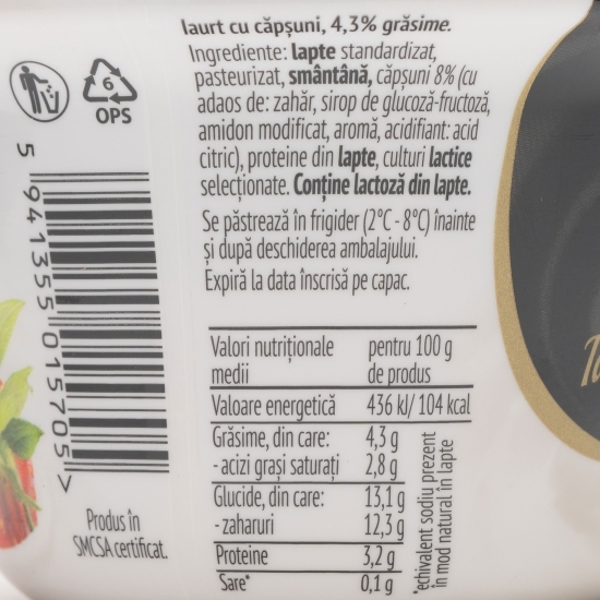 Iaurt cu căpșuni 150g