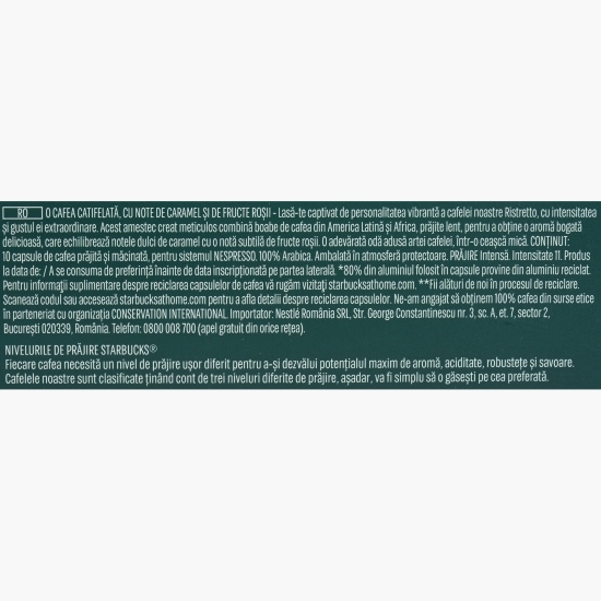 Ristretto Shot, 10 băuturi, 57g, capsule cafea