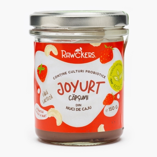 Produs fermentat Joyurt din caju cu căpșuni eco 150g