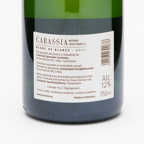 Vin spumant alb brut Carassia Blanc de Blancs, 12%, 0.75l (colecție nouă)