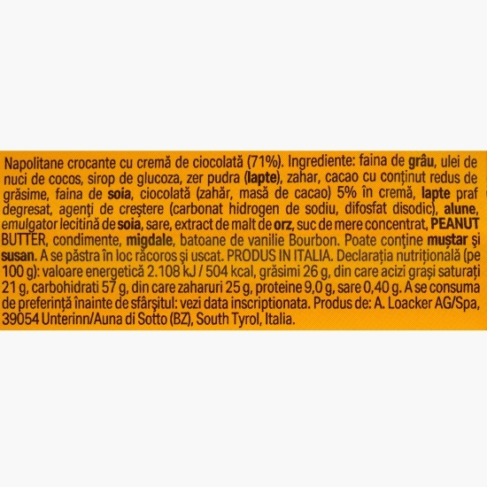 Napolitane crocante Sandwich cu ciocolată 25g