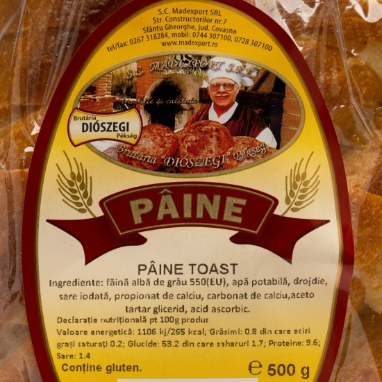 Pâine Toast 500g