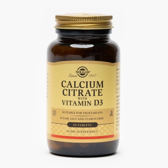 Citrat de Calciu cu Vitamina D3, 60 tablete
