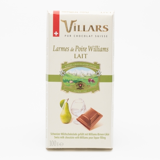 Ciocolată cu lapte și lichior de pere Williams 100g  