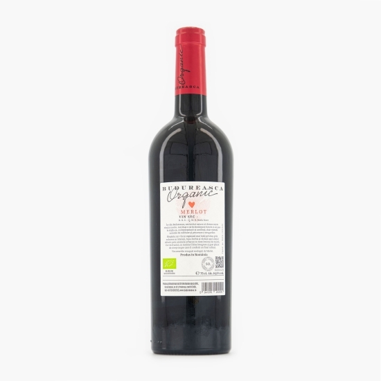 Vin roșu sec eco Merlot, 14.5%, 0.75l