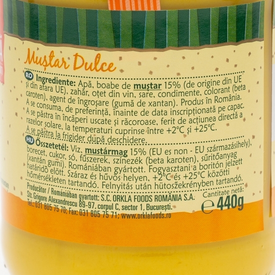 Muștar dulce 440g