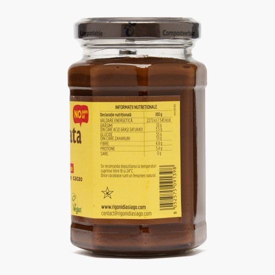 Cremă eco de cacao și alune Nocciolata, fără lapte 250g